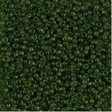 Olive Transparent, Miyuki 11/0 Seed Beads, Colour 0158, 250 Grams