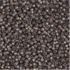 Silver lined Taupe Duracoat, Colour 4250, Miyuki 8/0, 125g approx.