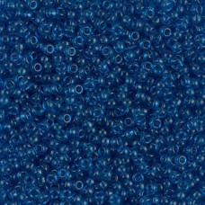 Transparent Capri Blue Miyuki Size 8/0 seed beads, Colour 0149, 250gm