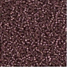 Matte Silver Lined Smoky Amethyst Miyuki Size 6/0 Seed Beads, Colour 0013F, 250g...
