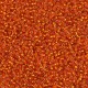 Silver Lined Orange Miyuki 15/0 seed beads, colour 0009, 100g Wholesale Pack