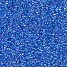 Transparent Lt.Sapphire AB Miyuki 15/0 seed beads, colour 0261, 100g Wholesale P...
