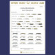 Miyuki Precious coatings Sample Card - Ref.47