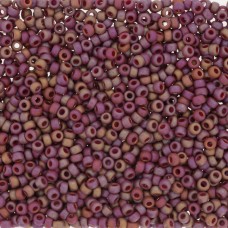 Dark Red Opaque Glazed Rainbow, Size 8/0 seed beads,, colour 4696, Wholesale 250...