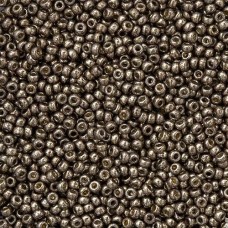 Bulk Bag Duracoat Galvanized Pewter Miyuki 15/0 Seed Beads, 100g, Colour 4222