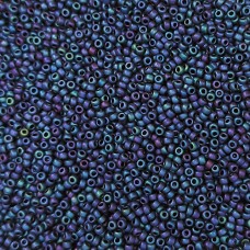 Matte Metallic Purple Blue Iris Miyuki 8/0 Seed Beads, Colour 2070, Bulk 250g pa...