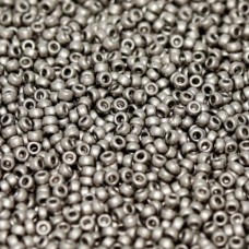 Matte Steel 15/0 Seed Beads, 100g, Colour 0190F