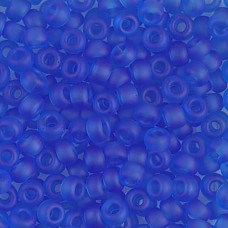 Miyuki Size 6 Seed Beads,  Matte Transparent, Sapphire Colour 0150F, 20 Gram