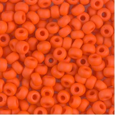 Matte Orange Opaque Miyuki size 6/0 Colour  0406F, wholesale pack of 250g approx...
