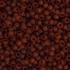 Dark Topaz Transparent Matte Miyuki 6/0 Seed Beads, 250g, Colour 0134F