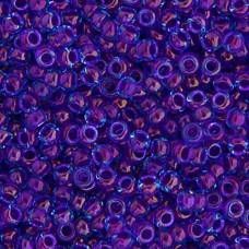 Aqua Fuchsia Lined Luster Miyuki 6/0 Seed Beads, 250g, Colour 0352