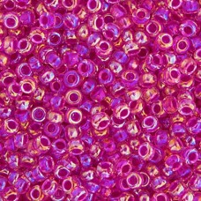 Crystal Hot Pink Lined AB Miyuki 6/0 Seed Beads, 250g, Colour 0355