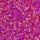 Crystal Hot Pink Lined AB Miyuki 6/0 Seed Beads, 250g, Colour 0355 Crystal Hot Pink Lined AB Miyuki 6/0 Seed Beads, 250g, Colour 0355