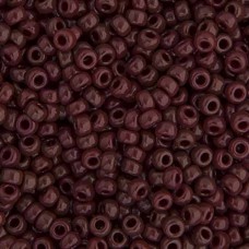 Chocolate Brown Opaque Miyuki 6/0 Seed Beads, 250g, Colour 0409