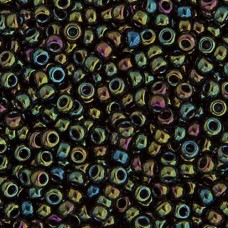 Green Opaque Iris Miyuki 6/0 Seed Beads, 250g, Colour 0453