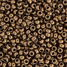 Bronze Opaque Metallic Miyuki 6/0 Seed Beads, 250g, Colour 0457