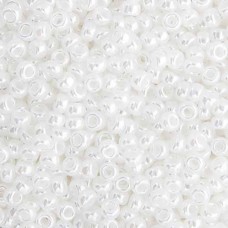 Bulk Bag White Pearl Ceylon Miyuki 6/0 Seed Beads, 250g, Colour 0528