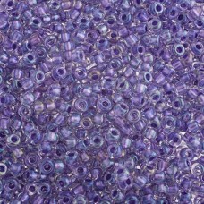 Sparkling Purple Lined Crystal AB Miyuki 6/0 Seed Beads, 250g, Colour 2607