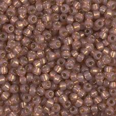 Rose Bronze Silver Lined Dyed Alabaster Miyuki 8/0 Seed Beads, 250g, Colour 0641