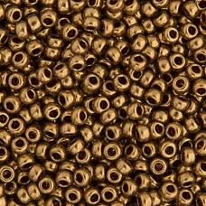 Bronze Opaque Metallic Miyuki 8/0 Seed Beads, 250g, Colour 0457