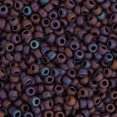 Copper AB Matte Metallic Miyuki 8/0 Seed Beads, 250g, Colour 2005