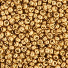 Duracoat Galvanized Gold Miyuki 8/0 Seed Beads, 250g, Colour 4202