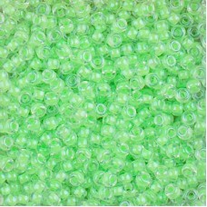 Luminous Mint Green Miyuki 8/0 Seed beads, colour 1120, 250g Wholesale Pack.