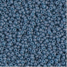Matte Opaque light Denim Luster Miyuki Size 8/0 seed beads, Colour 2038, 250gm W...
