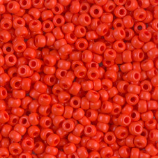 Opaque Red Miyuki Size 8/0 seed beads, Colour 0407, 250gm