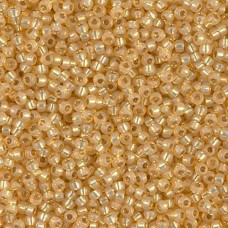 Light Topaz Silver Lined Dyed Alabaster Miyuki 11/0 Seed Beads, 250g, Colour 057...