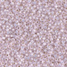 Bulk Bag Pink Silver Lined Dyed Alabaster Miyuki 6/0 Seed Beads, 250g, Colour 06...