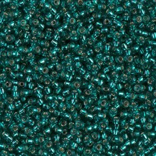 Teal Caribbean Silver Lined, Colour 2425, Miyuki 11/0, 22 Grams