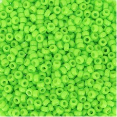 Duracoat Opaque Dyed Neon Green, Miyuki Size 15/0 Seed Beads, Colour 4471, 100 G...