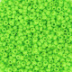 Duracoat Opaque Dyed Neon Green, Miyuki Size 15/0 Seed Beads, Colour 4471, 100 Grams