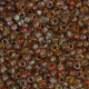Transparent Saffron Picasso, Miyuki Size 6/0 Colour 4501, 250g