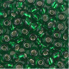Green Transparent Silver Lined Miyuki 6/0 Seed Beads, 250g, Colour 0146S