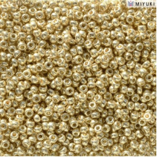 Duracoat Galvanised Pale Gold Miyuki 11/0 Seed Beads, Colour 5101, 100g Wholesal...