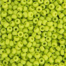 Miyuki Size 15/0 Seed Beads, Chartreuse Opaque, Colour 0416, 100g Approx. 