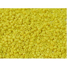 Matte Yellow Opaque Miyuki 11/0 Seed Beads, bulk bag 250g, Colour 0404F