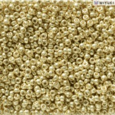 Duracoat Galvanised Yellow Gold Miyuki 11/0 Seed Beads, Colour 5102, 100g Wholes...