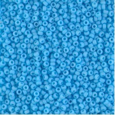 Miyuki Size 11 Seed Beads, Turquoise Blue Opaque Matte, Colour 0413F, 250g Appro...