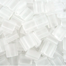Crystal Transparent Matte, Miyuki Tila Beads, Colour 0131F, 5.2g
