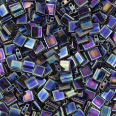 Tila Beads Dark Blue Opaque Iris Metallic 5.2gm pack - 0455