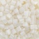 White Opaque Glazed, Miyuki Tila Beads, Colour 0512, 50g
