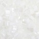 White Opaque Luster Colour 511  Miyuki Tila Bead 5.2g bag