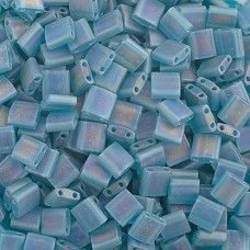 Turquoise Green Tr. AB Matte Colour 2405FR Miyuki Tila Bead 5.2g bag