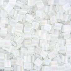 Crystal Transparent AB Matte, Miyuki Tila Beads, Colour 0131FR, 5.2g