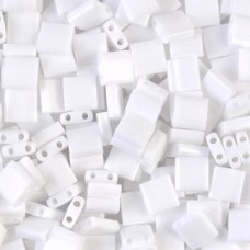 Tila Beads White Opaque 0402, 5.2g bag