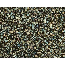 DBSC-0024 Metallic Green AB size 15/0 Cut Miyuki Delica Beads, Colour code 0024 ...