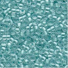 Pearlized Aqua inside dyed Miyuki 6/0 Seed Beads, 250g approx. colour 4610